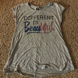 Grey short sleeve flowy tshirt